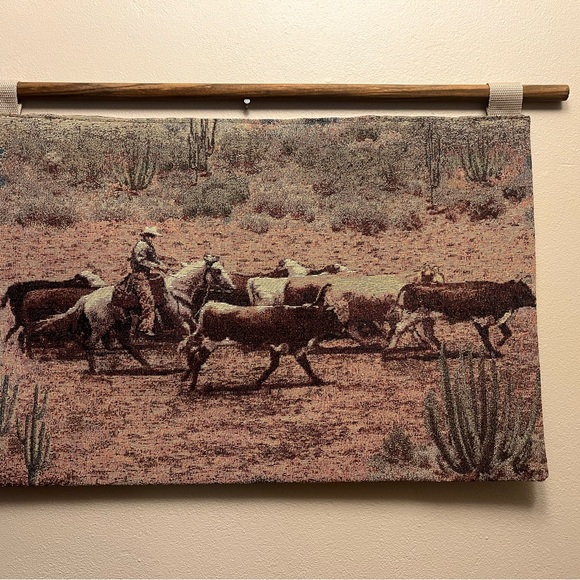 Rustic Western Wall Tapestry - Picture 1 of 4